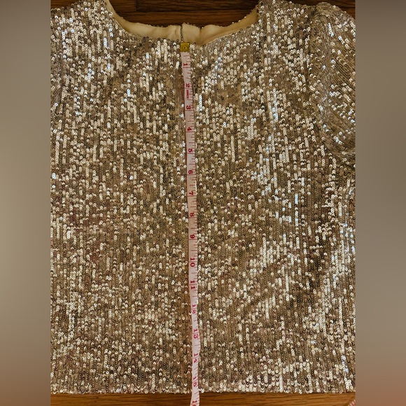 NWT Alexia Admor Size L Sequin Blouse - Picture 9 of 12